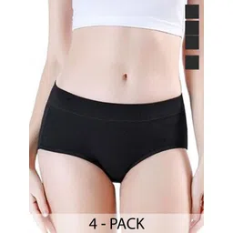 Diving Deep Women Pack of 4 Hipster Briefs-picture-32