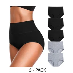 Diving Deep Women Pack of 5Cotton Assorted Hipster Briefs-picture-15