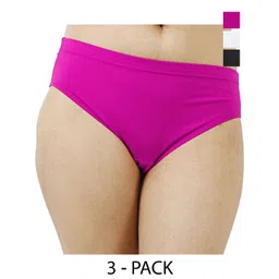 Diving Deep Women Pack of3 Cotton Hipster Briefs-picture-38