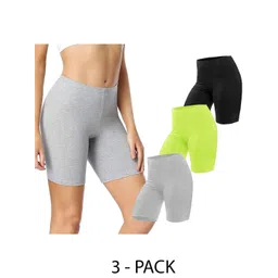 Diving Deep Women Pack of3 Cotton Mid-Rise Boy Shorts Briefs-picture-34