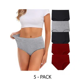 Diving Deep Women Pack of5 Cotton Hipster Briefs-picture-25