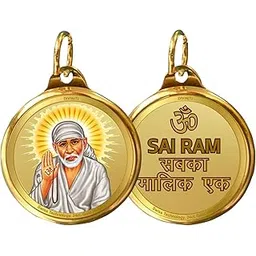 diviniti 24K Gold Plated Double Sided|Religious Locket For Health & Wealth|Flip Coin For Men, Women, And Children|Idol Gift For Loved Ones 18MM Pendant-picture-43