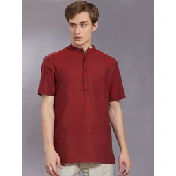 DIVISIVE Men Thread Work Handloom Pathani Kurta-picture-17