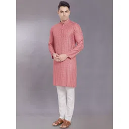 DIVISIVE Men Thread Work Kurta-picture-41