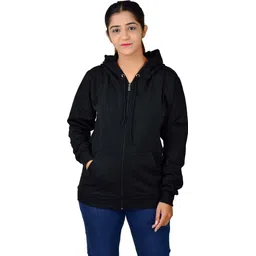 divra clothing Women Full Sleeve Solid Hooded Sweatshirt-picture-25