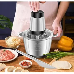 divvy 220V 2 Speeds 304 Stainless Steel Electric Chopper Meat Grinder (250 watts) Electric Vegetable Chopper-picture-13