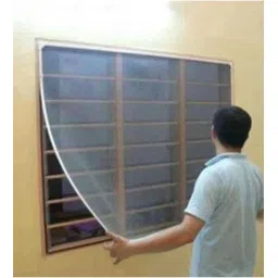 divyanshi HDPE - High Density Poly Ethylene Adults Washable Windows net 5x5 white unstitched Mosquito Net-picture-19