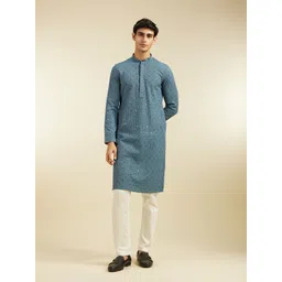 Diwas by Manyavar Men Embroidered Sequinned Kurta-picture-33