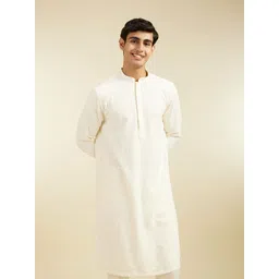 Diwas by Manyavar Men Embroidered Sequinned Kurta-picture-42