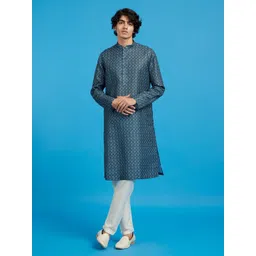 Diwas by Manyavar Men Ethnic Motifs Woven Design Kurta-picture-22