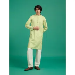 Diwas by Manyavar Men Mandarin Collar Regular Straight Kurta-image-19