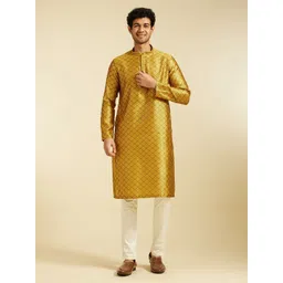 Diwas by Manyavar Men Mirror Work Kurta-picture-28