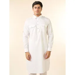 Diwas by Manyavar Men Shirt Collar Cuffed Sleeves Pathani Kurta-picture-41
