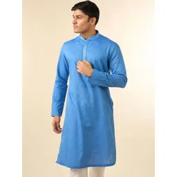 Diwas by Manyavar Men Solid Kurta with Pyjamas-picture-30