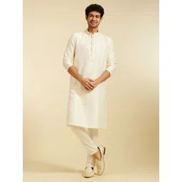 Diwas by Manyavar Men Thread Work Kurta-picture-18