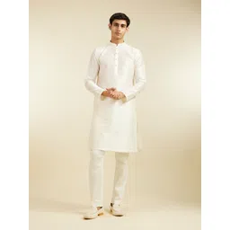 Diwas by Manyavar Men Thread Work Kurta-picture-10