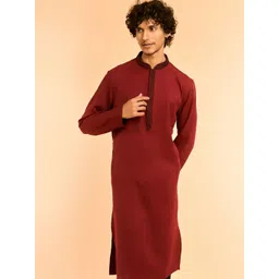 Diwas by Manyavar Men Woven Design Kurta-picture-16