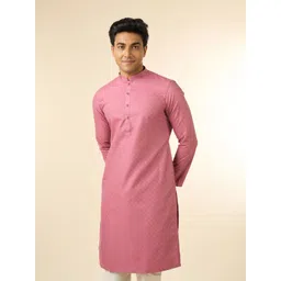 Diwas by Manyavar Woven Design Mandarin Collar Straight-picture-41