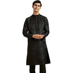 Men's Art Silk Textured Kurta (1pc)-image-2