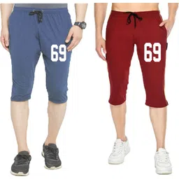 diwazzo Graphic Print Men Three Fourths-picture-28