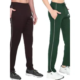 Diwazzo Men Pack Of 2 Brand Logo Cotton Track Pants-picture-30