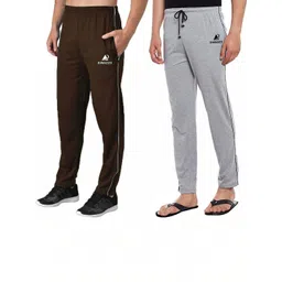 Diwazzo Men Pack Of 2 Cotton Mid Rise Track Pants-picture-20