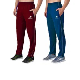 Diwazzo Men Pack Of 2 Cotton Mid Rise Track Pants-picture-14
