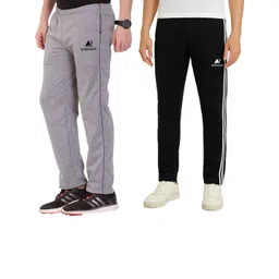 Diwazzo Men Pack Of 2 Cotton Mid-Rise Track Pants-picture-25