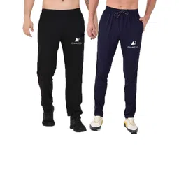 Diwazzo Men Pack Of 2 Side Pockets Cotton Track Pants-picture-25