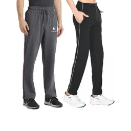 Diwazzo Men Pack Of 2 Striped Track Pants-picture-3