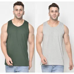 diwazzo Pack of 2 Men Vest-picture-32