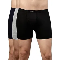 dixcy scott Cotton Men’s Regular Fit Solid Innerwear - Legend Trunk- Assorted - Print & Color May be Vary (Pack of 3)-picture-26