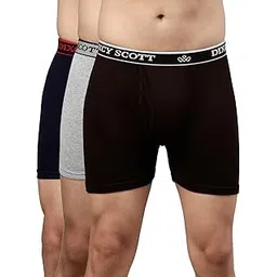 dixcy scott Cotton Originals Men's Trunk Modern Fit Solid Innerwear - Titan Trunk (Pack of 3)-picture-38