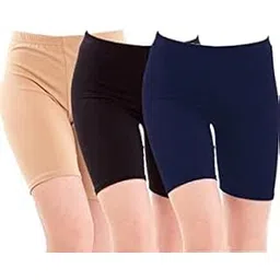 dixcy scott Cotton Plain Cycling Shorts for Women (Pack of 3) (100)-picture-51