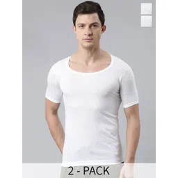 DIXCY SCOTT Pack Of 2 Modern Fit Cotton Undershirt Innerwear Vests-picture-25