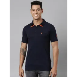 Dixcy Scott Maximus Blue Cotton Regular Fit Polo T-Shirt-picture-31