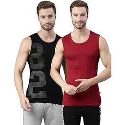 dixcy scott maximus Dixcy Scott Men's Regular Fit Vest Black/Red XL (Pack of 2)-picture-12