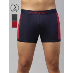 Dixcy Scott Maximus Multi Regular Fit Trunks - Pack Of 3-image-26