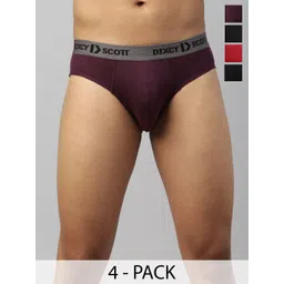 DIXCY SCOTT MAXIMUS Pack Of 4 Assorted Basic Briefs MAXB-003-Sizzle Brief-P4-picture-23