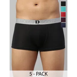 DIXCY SCOTT MAXIMUS Pack Of 5 Short Mid-Rise Short Trunks-image-3