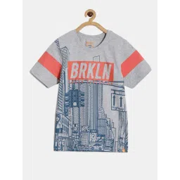 Dixcy Scott Originals Kids Grey & Blue Cotton Printed T-Shirt-picture-32
