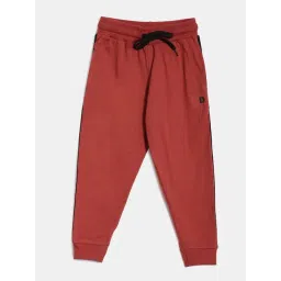 Dixcy Scott Originals Kids Maroon & Black Cotton Relaxed Fit Joggers-picture-10