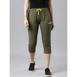 Dixcy Slimz Green Cotton Graphic Print Capris-picture-10