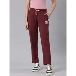 Dixcy Slimz Maroon Printed Track Pants-picture-32