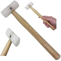 DIY Crafts Design No # 3, Pack Of 1 Pc, Jewelery Nylon Head Hammer with Wood Ha(Design No # 3, Pack Of 1 Pc)-image-8