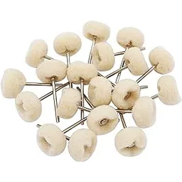 DIY Crafts Pack Of 10 Pcs, Off White Steel, Polishing Wheel Set Mounted Cotton Soft Fine 3/32 Shank Buff Wheels Shank Ro(Pack Of 10 Pcs, Off White Steel)-image-31