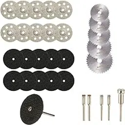 DIY Crafts Pack Of 300 Pcs, Multi, 2 Pcs Mandrel/Connecting Shank, Cutting Wheel Set For Mini Drill Rotary Tool Accessories Cutting Discs (Pack Of 300 Pcs, Multi, 2 Pcs Mandrel/Connecting Shank)-image-34