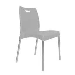 Diya 520 mm Polypropylene Gray Max Chair Armless Chair DC- 01-picture-20
