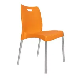 Diya 520 mm Polypropylene Orange Max Chair Armless Chair DC- 01-picture-33