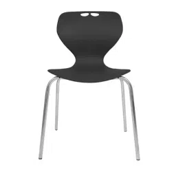 Diya DC- 07 Polypropylene Armless Cafeteria Chair, Orange image 1